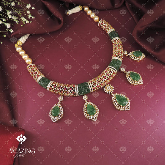Studded Necklace Set