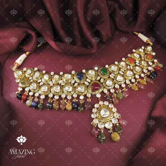Polki Necklace Set