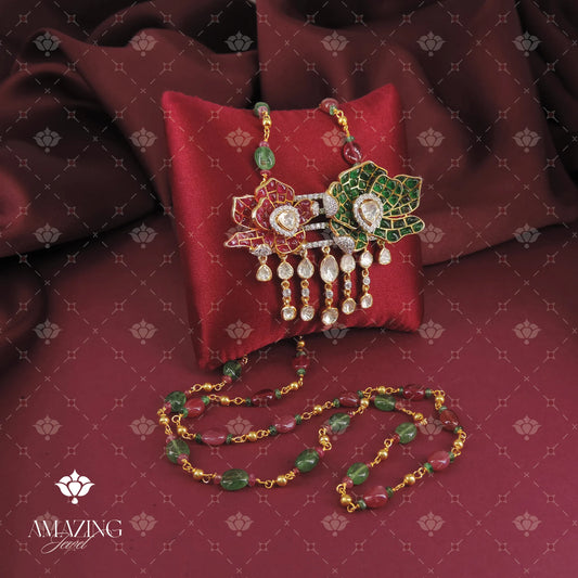 Polki Pendant Set