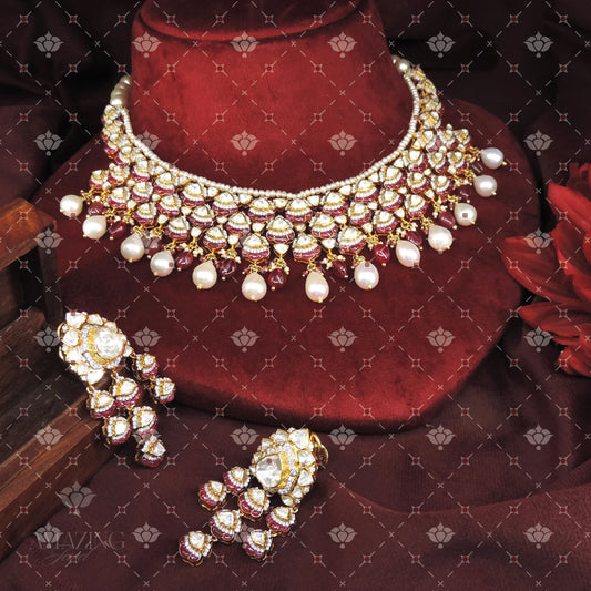 Polki Necklace Set