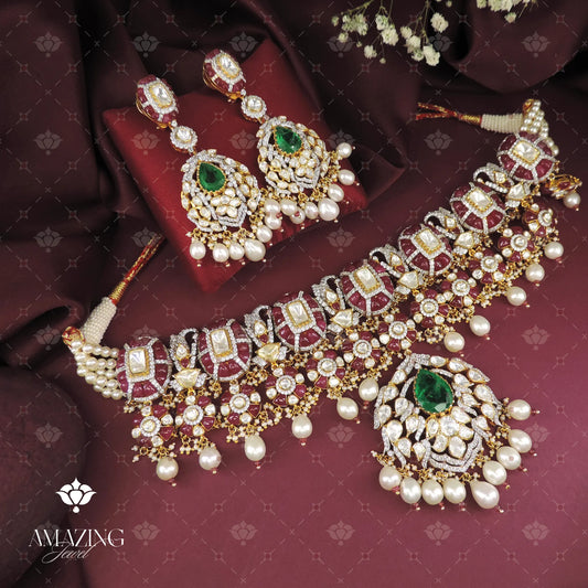 Polki Necklace Set