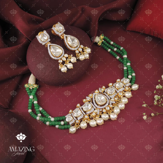 Polki Necklace Set