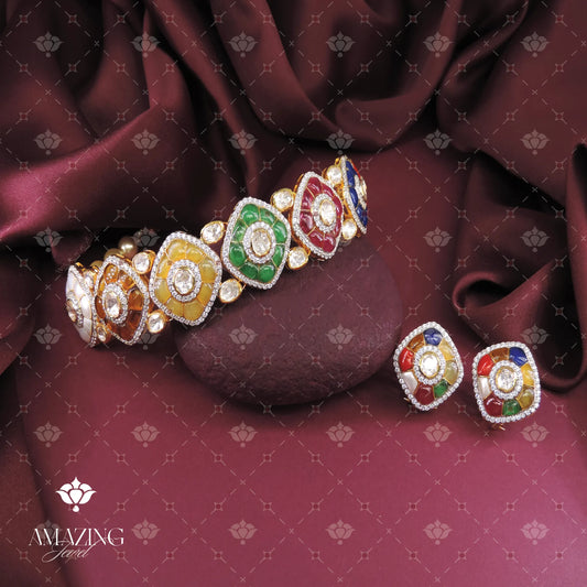 Polki Necklace Set