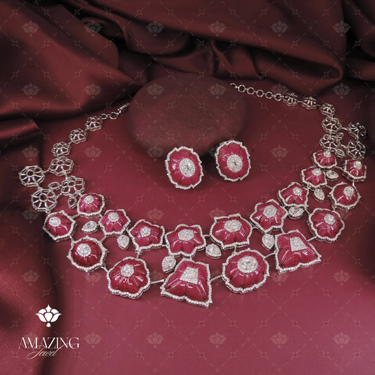 Studded Necklace Set