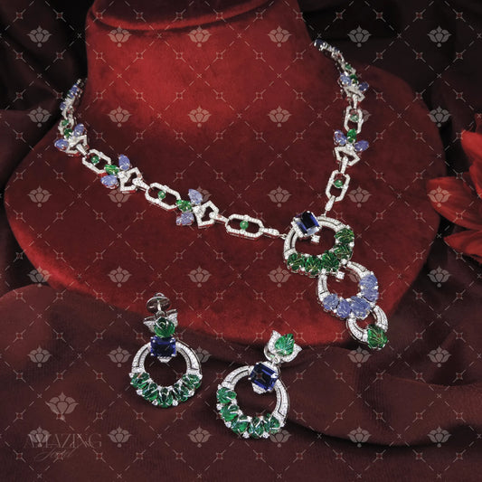 Studded Necklace Set