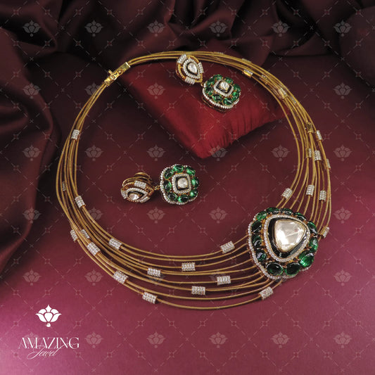 Polki Necklace Set
