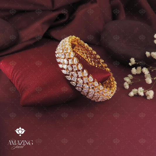Studded Cubic Zirconium Bangle
