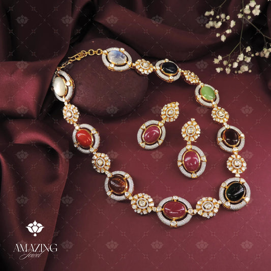 Polki Necklace Set