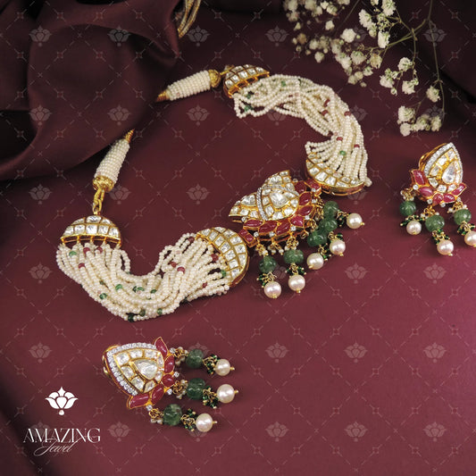 Polki Necklace Set
