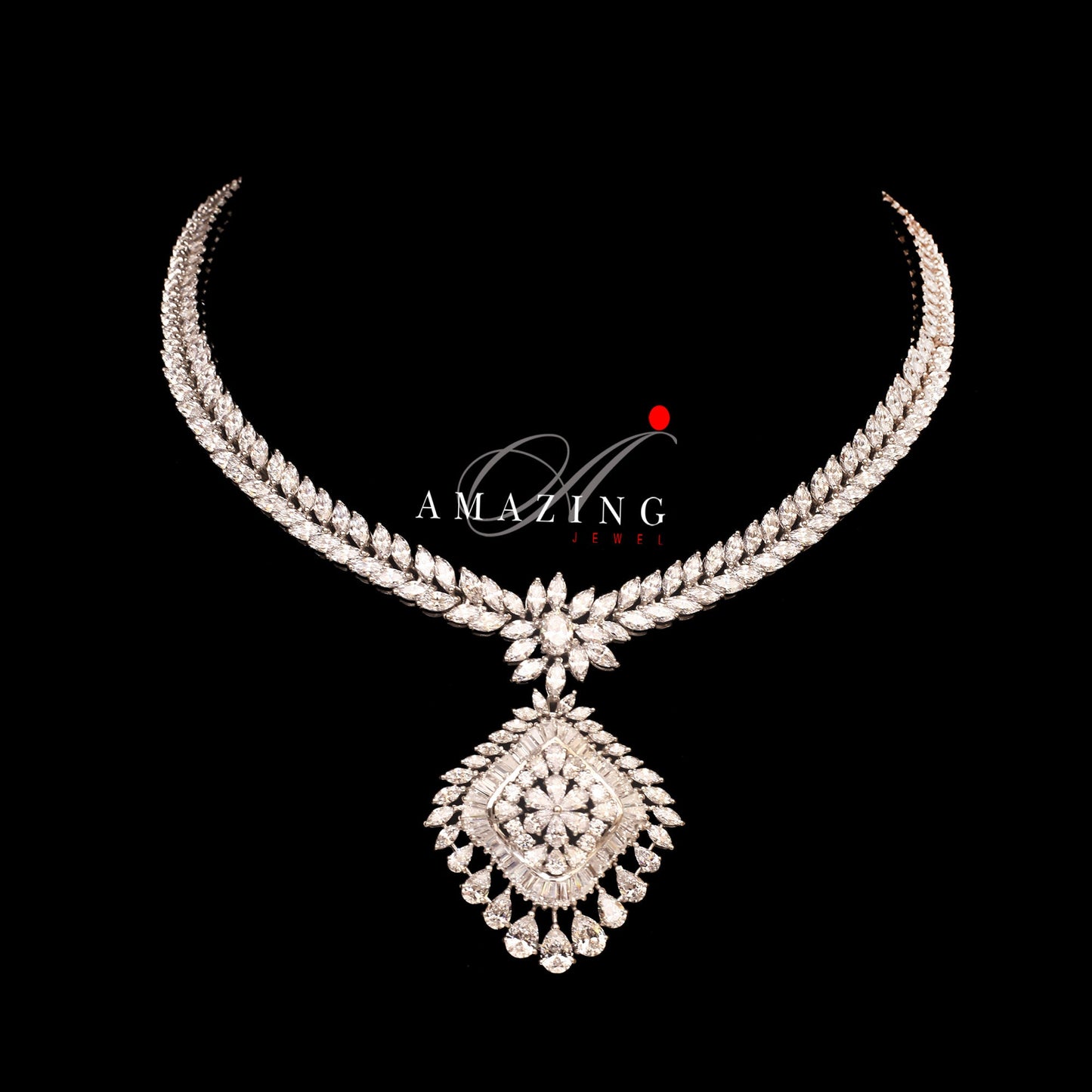 Silver Swarovski Set Indian Wedding Jewelry Set Indian Traditional Jewelry Bridal Jewelry 925 Sterling Silver Necklace Set Travel Jewelry