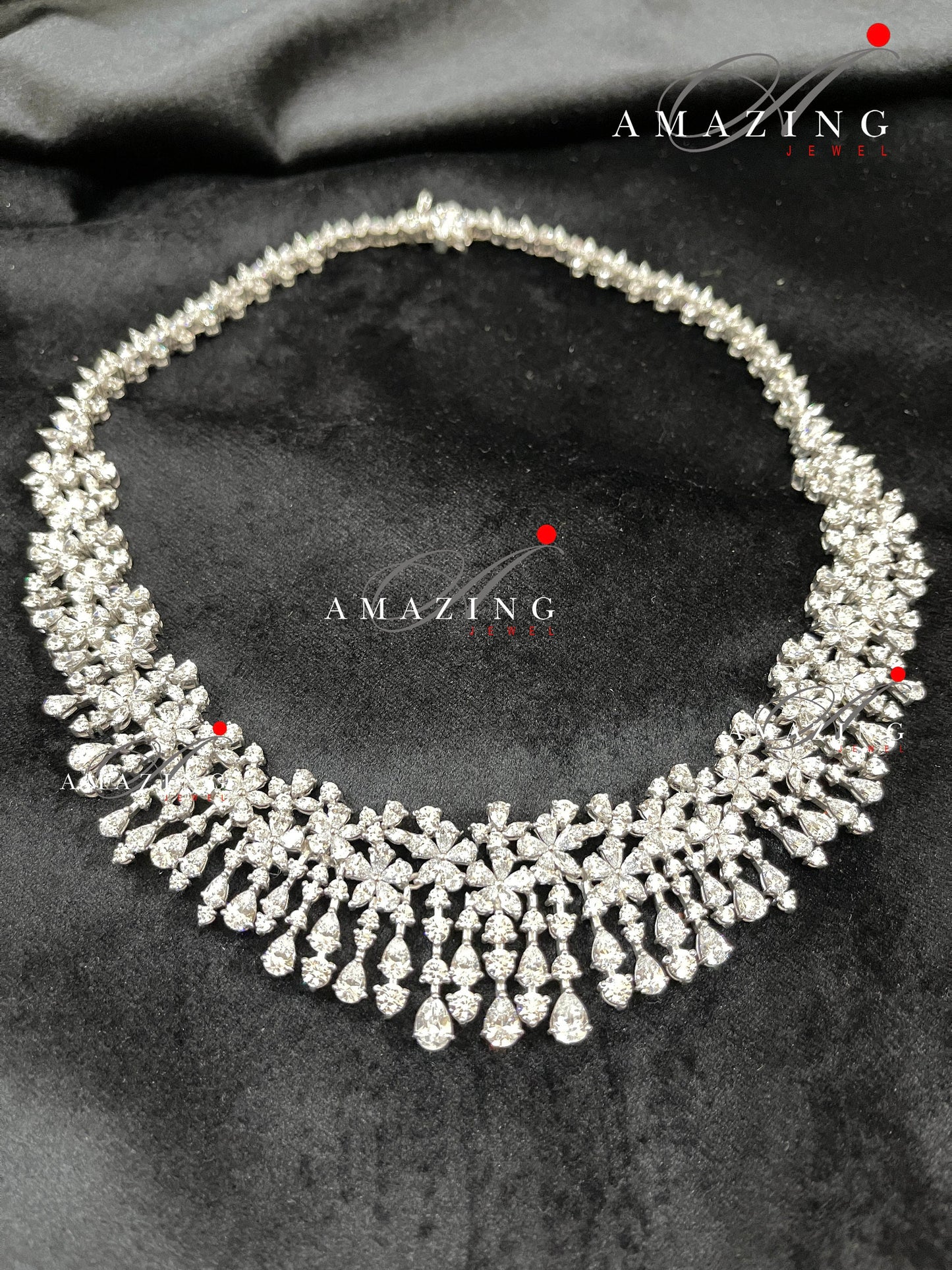 Silver Swarovski Set Indian Wedding Jewelry Set Indian Traditional Jewelry Bridal Jewelry 925 Sterling Silver Necklace Set Travel Jewelry