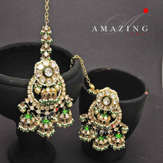 Silver Moissanite Polki  Enamel Jhumka, Polki Kundan Earring, Wedding Jewelery, Moissanite Polki Jhumki, Big Jhumka, Bridal Earring, Jhumka