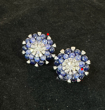 Silver Swarovski Cubic Zirconia Earring, Swarovski Studs, Contemporary Jewelery, Silver Studs, Fine Jewelery, Ruby, Emerad, Tazanite Studs